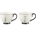 Комплект чашок J-line різдвяні Лижі Гори 2 шт. (49243)