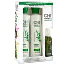 Набір CHI Power Plus Kit для зміцнення та росту волосся: Шампунь-ексфоліант 355 мл + Вітамінний комплекс 104 мл + Кондиціонер 355 мл