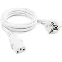 Кабель живлення Cablexpert 3 x 0.75 мм CEE 7/7 IEC C13 євровилка 1.8 м білий (PC-186W-VDE)