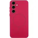 Чохол Lakshmi Silicone Cover Full Camera (AA) with MagFit для Samsung Galaxy S24 FE Червоний / Rose Red