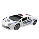 Машинка на радіокеруванні 666-851 JA-02 "Поліція", біла, функціональна зарядна станція, масштаб 1:24, змінні колеса