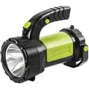 Ручной аккумуляторный фонарь T80-5W+COB 2×18650 зарядка microUSB многофункциональный прожектор