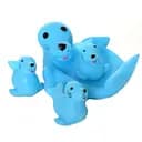 Игрушка для купания пищалка 522-3-4 в сетке Тюлень