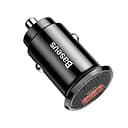 Автомобільний зарядний пристрій Baseus Mini USB Quick Charge 3.0 Black (CCDU-B01)