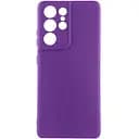 Чехол TPU GETMAN Liquid Silk Full Camera для Samsung Galaxy S22 Ultra Фиолетовый / Purple