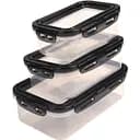 Харчові контейнери Supretto із силіконовою кришкою 3 шт. (8679)