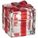 Банка для хранения J-line рождественская с бантиком 9 х 9 см (49116)