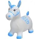 Надувной прыгун-лошадка MS 0373-4 бело-синий