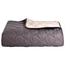 Двухстороннее покрывало Ideia Стиль Cube шоколадный и бежевый 240 х 210 см (8-32405)