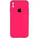 Чохол Epik Silicone Case Square Full Camera Protective AA для Apple iPhone XS Max 6.5 Рожевий/Barbie pink