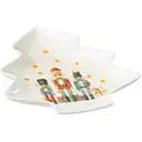 Блюдо J-line у формі ялинки різдвяне з лускунчиком (49327)