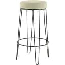 Барный стул Light&Living металлический с мягким круглым сиденьем бежевого цвета (6755460)