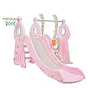 Дитяча гірка-гойдалка BAMBI WM19011-8 з баскетбольним кільцем, ш152-г184-в103см, рожева