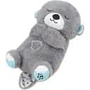 Ночник MC-1112-03 в виде выдра плюшевый музыкальный со светом животик движется серый