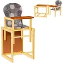 Большой стульчик Мася №1212 Круг абстракция, серый