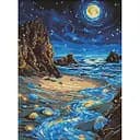Алмазна мозаїка Сяючий берег ©art_selena_ua AMO8234 30х40 см