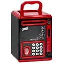 Копилка-сейф детская Save MK 5408 с отпечатком пальца кодовым замком и затягиванием купюр 19 см красная