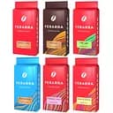 Набір меленої кави Ferarra Caffe: Arabica, Africano, Crema Irlandese, Cuba Libre, Blue Espresso, Strawberry Choco 1.5 кг (6 п. x 250 г)