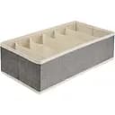 Органайзер для хранения МВМ My Home (MVM) на 6 секций 17x33x10 см светло-серый (TH-09-06 LIGHT GRAY)