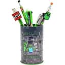 Стакан-подставка бочка Yes Minecraft металл серый (708376)