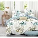 Комплект постільної білизни Soho Lounge Aquarelle Євро 200x230 см біло-блакитний (A130203)