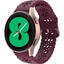 Браслет Flower для Samsung Galaxy Watch 6 Classic 43mm 6 Classic 47mm - темно-красный ширина крепления 20мм силикон Watchbands (W12-9WB28087982)