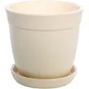 Керамический горшок Nana Keramiks Глория 0.5 л глянец бежевый (gloria-05-beg)