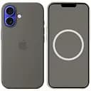 Чохол Epik Silicone case AAA with Magsafe and Animation для Apple iPhone 16, 6.1 Stone Grey