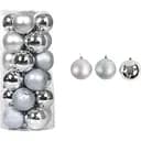 Набір новорічних прикрас 20 іграшоккульок срібного кольору (161630)