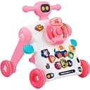 Детская 3 в 1 каталка-ходунки Limo Toy 6043-6044Р с интерактивным столиком и звуковыми эффектами