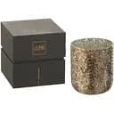 Свеча J-line ароматическая в стеклянной вазе золотого цвета аромат восточный гурманский время горения 80 часов Бельгия (35616)