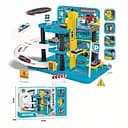 Паркінг з треком 652 J40 Дворівневий екшн, механічний ліфт, спіральні траси, машинки 1:64