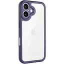 Чохол Epik TPU Transparent + Colour 1.5 мм для Apple iPhone 16, 6.1 Purple