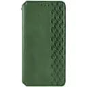 Кожаный чехол-книжка GETMAN Cubic (PU) для Samsung Galaxy M34 5G Зеленый