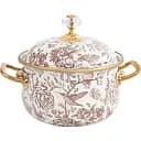 Кастрюля эмалированная Elmani Bird с крышкой 14 см 1.5 л (763-040)