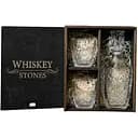 Подарунковий набір віскі Whiskey Stones №12 у дерев'яному пеналі - графин + склянки Dedalo