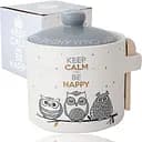 Банка для меду з дерев'яною ложкою SnT Совушки, 420 мл (2370-18)