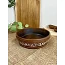 Миска під бануш керамічна (глиняна) різьблена Ангоб 1.1 л