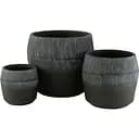 Кашпо J-Line большого размера черного цвета (43085)