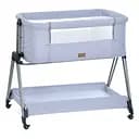 Детская приставная кровать El Camino ME 1179 Harmony Gray с регулировкой высоты и качелями