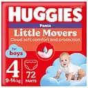 Набір підгузки-трусики для хлопчиків Huggies Little Movers Pants 4 (9-14 кг) 72 шт.