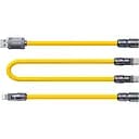 Кабель WEKOME WDC-20 4 в 1 Micro / iPh / Type-c / USB 65W желтый