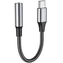 Перехідник Borofone BV16 Type-C to 3.5 mm - аудіоконвертер адаптер сірий