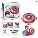 Водяний автомат Щит Капітана Америки, акумулятор 7.4V, USB-кабель, вбудована помпа, 31x17x28 см