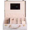 Кейс-органайзер для украшений Yiwu с накидными замками 24х18.5х8.5 см серый HP-5-15G