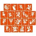 Набір трафаретів для біо-тату Fairies №2 fairies2_5x5_18_1