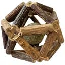 Игрушка для кошек Croci Euphoria Sphere Сфера из деревянных палочек и с шариком из кошачьей мяты 8 см