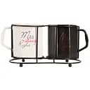 Набір чашок Led Right Couple на металевій підставці 400 мл (B060364)