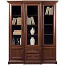 Пенал-вітрина Гербор Соната 3w/2s Каштан (GRB-1075)