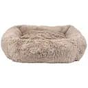 Лежак для животных Пухнастики Agility Квадрат L 85х80х20 см капучино